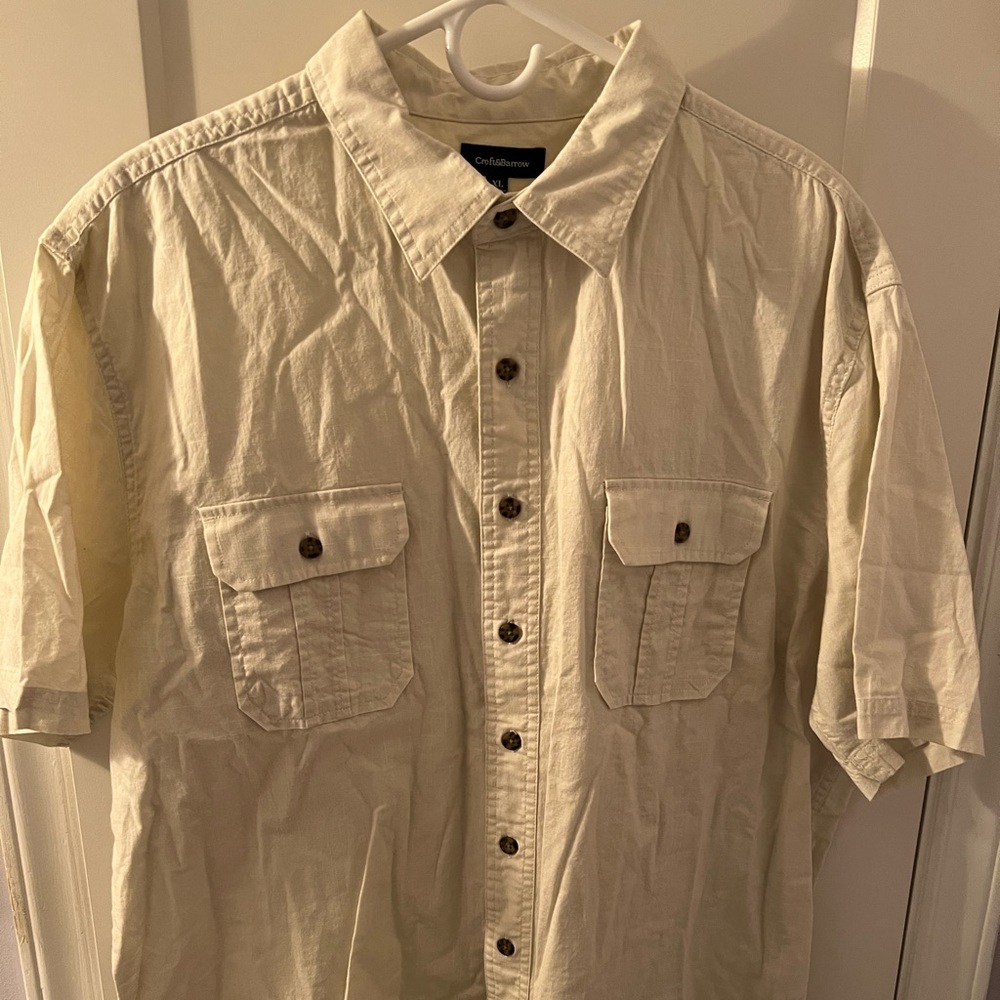 White safari shirt